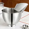 Pour Shield Stainless Steel Food Processor Attachment Safety Shield for Kitchen Aid Stand Mixers and Dishwasher Safe
