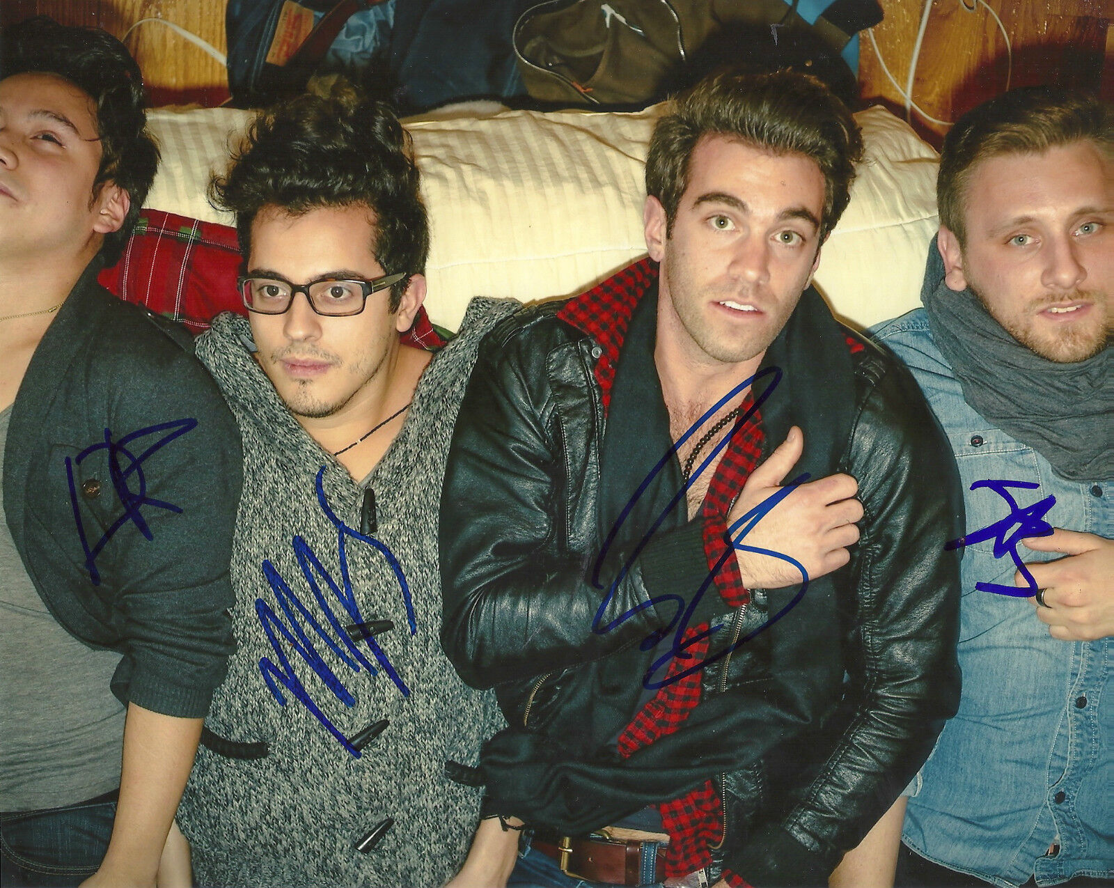 AMERICAN AUTHORS 'BEST DAY OF MY LIFE' GROUP SIGNED 8X10 PICTURE *COA *PROOF 3