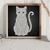 DIY Pearl Painting Kitten for Home Wall Decor(25x25cm)