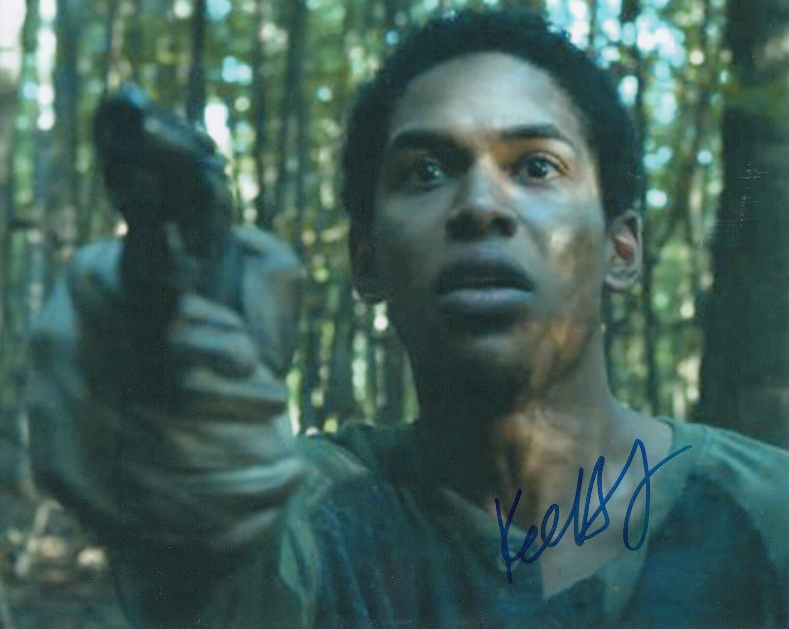 KELVIN HARRISON JR signed (IT COME A NIGHT) *TRAVIS* Movie 8X10 Photo Poster painting W/COA #2