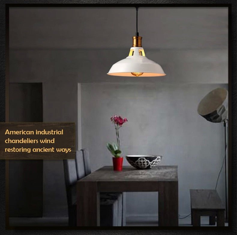 Industrial Vintage Pendant Lights Loft RH Antique Black/White Pendant Lamps For Restaurant/Bar/Coffee Room/Dinning Room Lighting