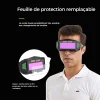 Lunettes de protection oculaire de soudage br&ucirc;lant