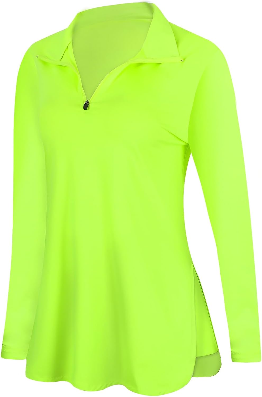 Women's Long Sleeve Golf Tennis Polo Shirts UPF50+ Half Zip Dry Fit Workout Tops Athletic Shirt