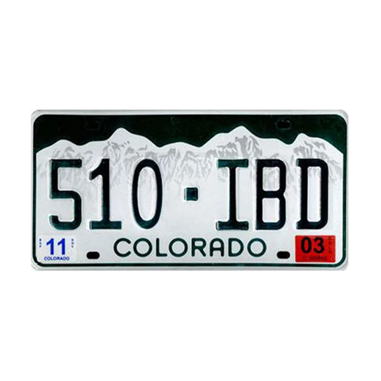 Coloradoation - permis de plaque d’immatriculation de voiture ancienne - 5.9x11.8inch