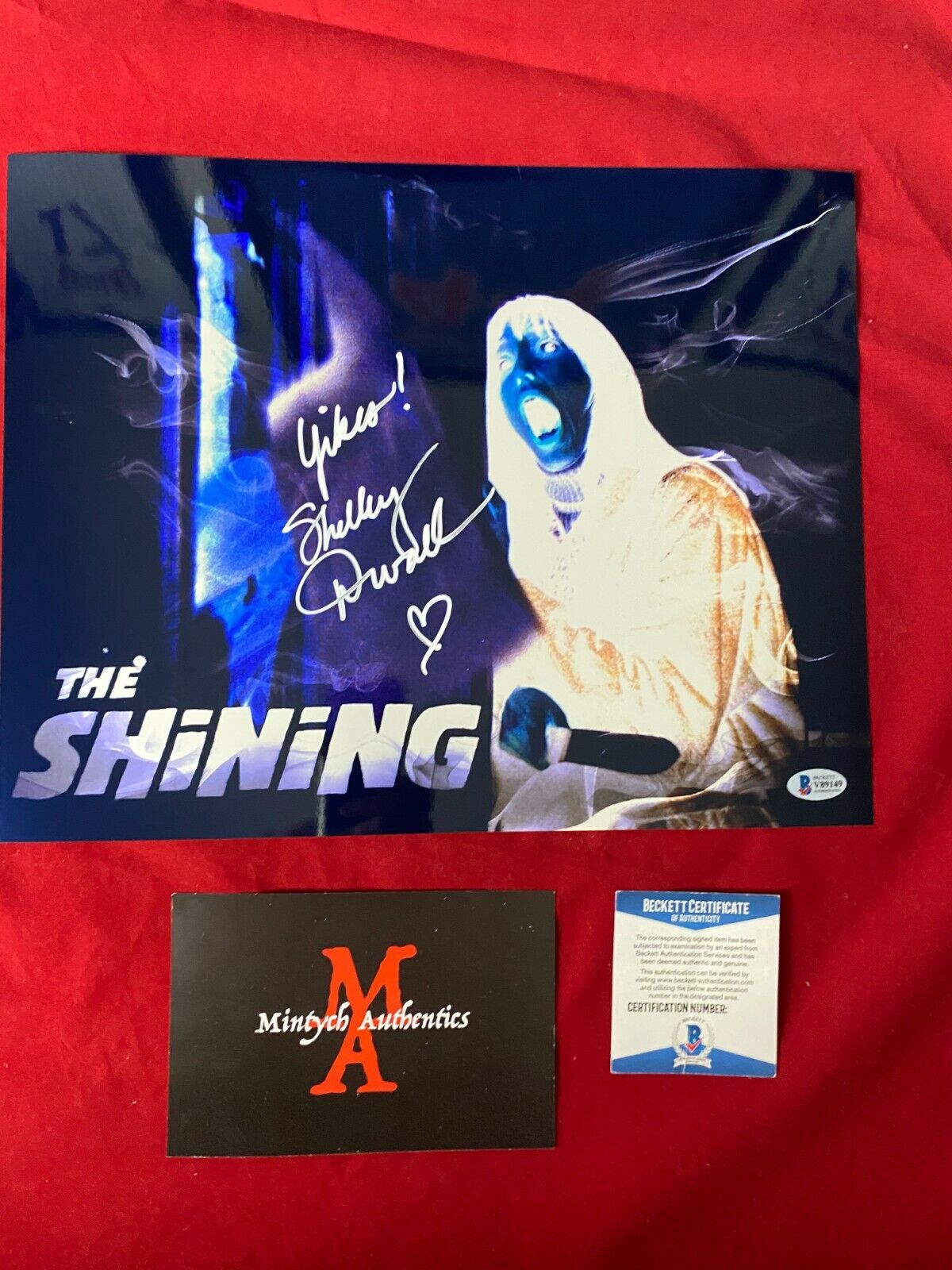 SHELLEY DUVALL AUTOGRAPHED SIGNED 11x14 Photo Poster painting! THE SHINING! BECKETT STEPHEN KING