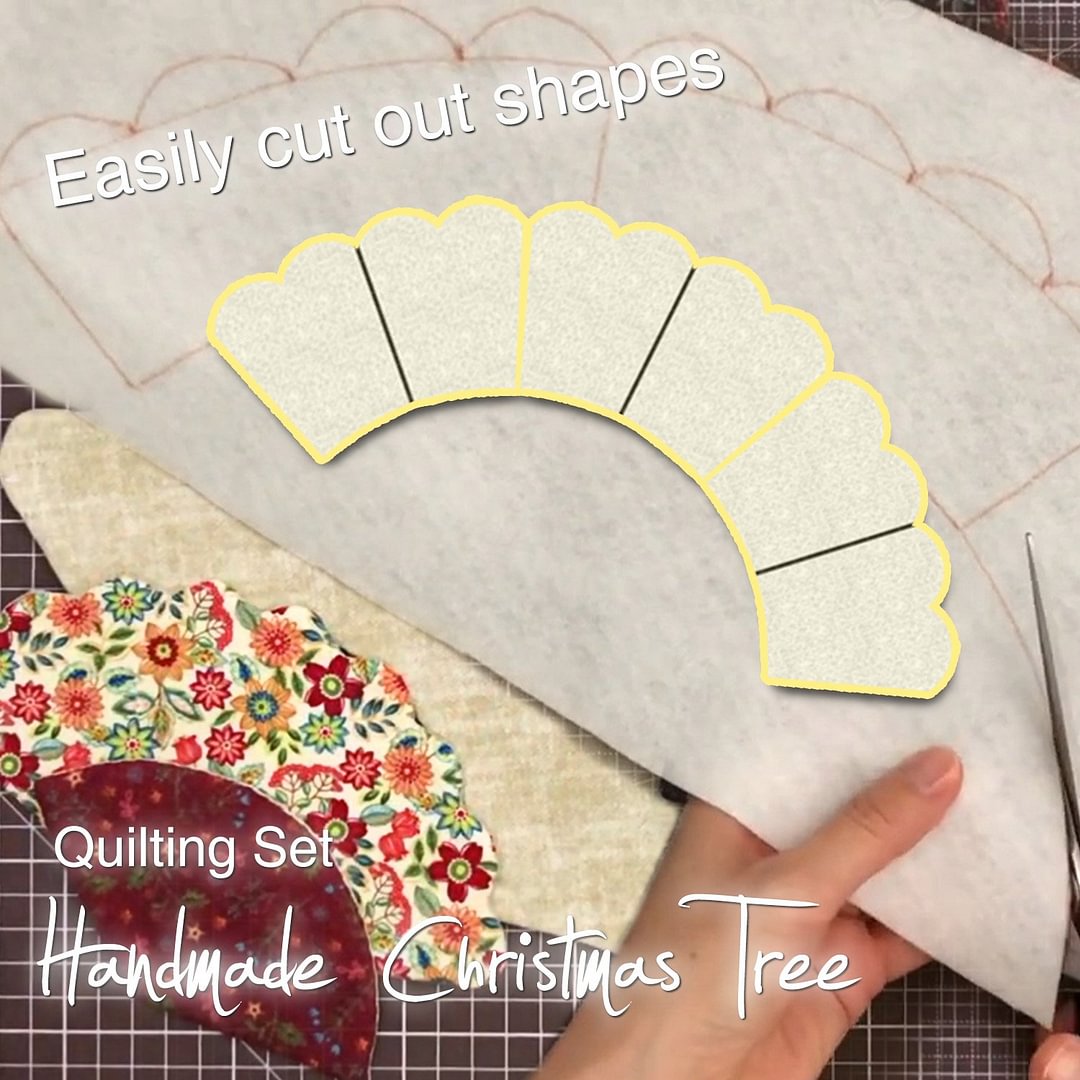 Handmade Christmas Tree Quilting Set (7PCS)