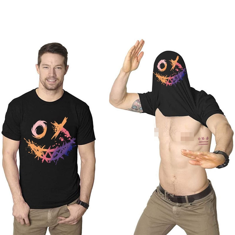 Evil Emoji 2 Double-Print Flip T-shirt