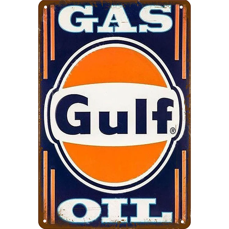 Gulf Gas Oil - Vintage Tin Signs/Wooden Signs - 8*12Inch/12*16Inch