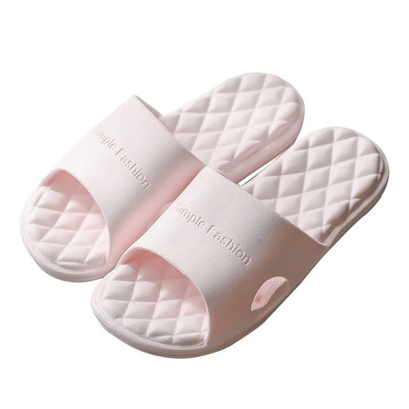 2021 New Slippers Women Summer Thick Bottom Indoor Home Couples Home Bathroom Non-slip Soft Ins Tide To Wear Cool Slippers
