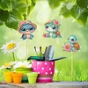 6Pcs tortue jardin piquets - 5d bricolage décoration artisanale