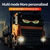 2Pcs LED Car Evil Eyes Warning Lamp USB Car Decoration Devil Eye Light for Truck