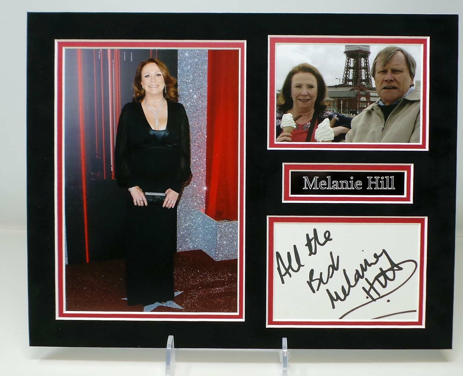 Melanie HILL Signed Mounted Photo Poster painting Display AFTAL RD COA Coronation Street Cathy