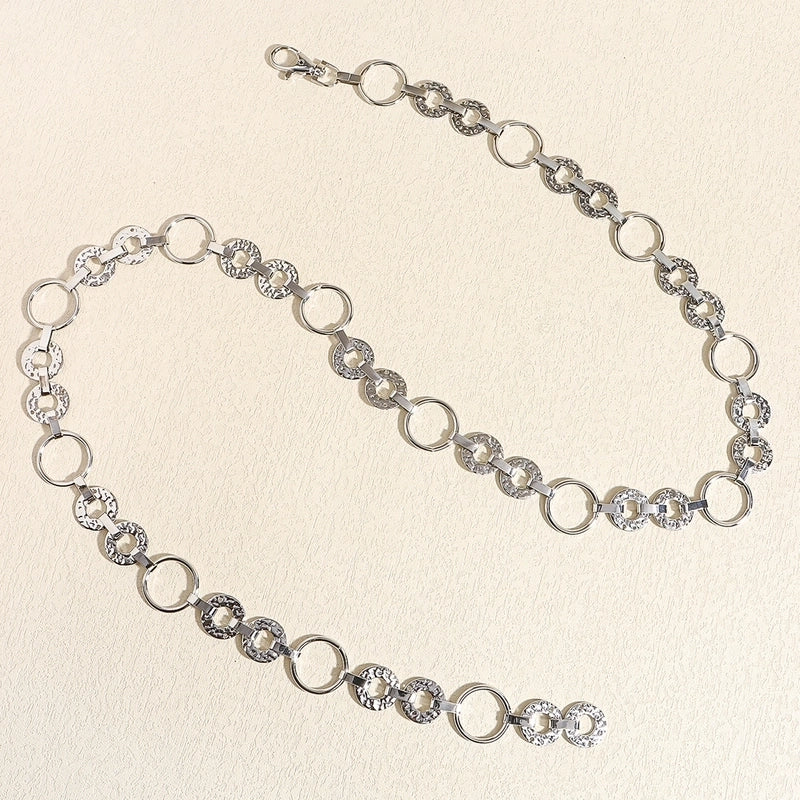 Casual Elegant Geometric Alloy Buckle Women’s Chain Belts