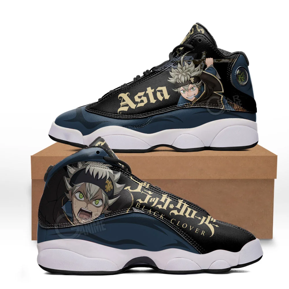 Kingofallstore - Asta JD13 Sneakers Black Clover Custom Anime Shoes