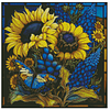 uk.everydayedeals (Limited Stock)11ct Stamped/Counted Cross Stitch - Sunflower(40*40cm)