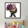 Grandpa Lavender-14CT Stamped Cross Stitch 21*21cm/8.27*8.27in tapestrymarket