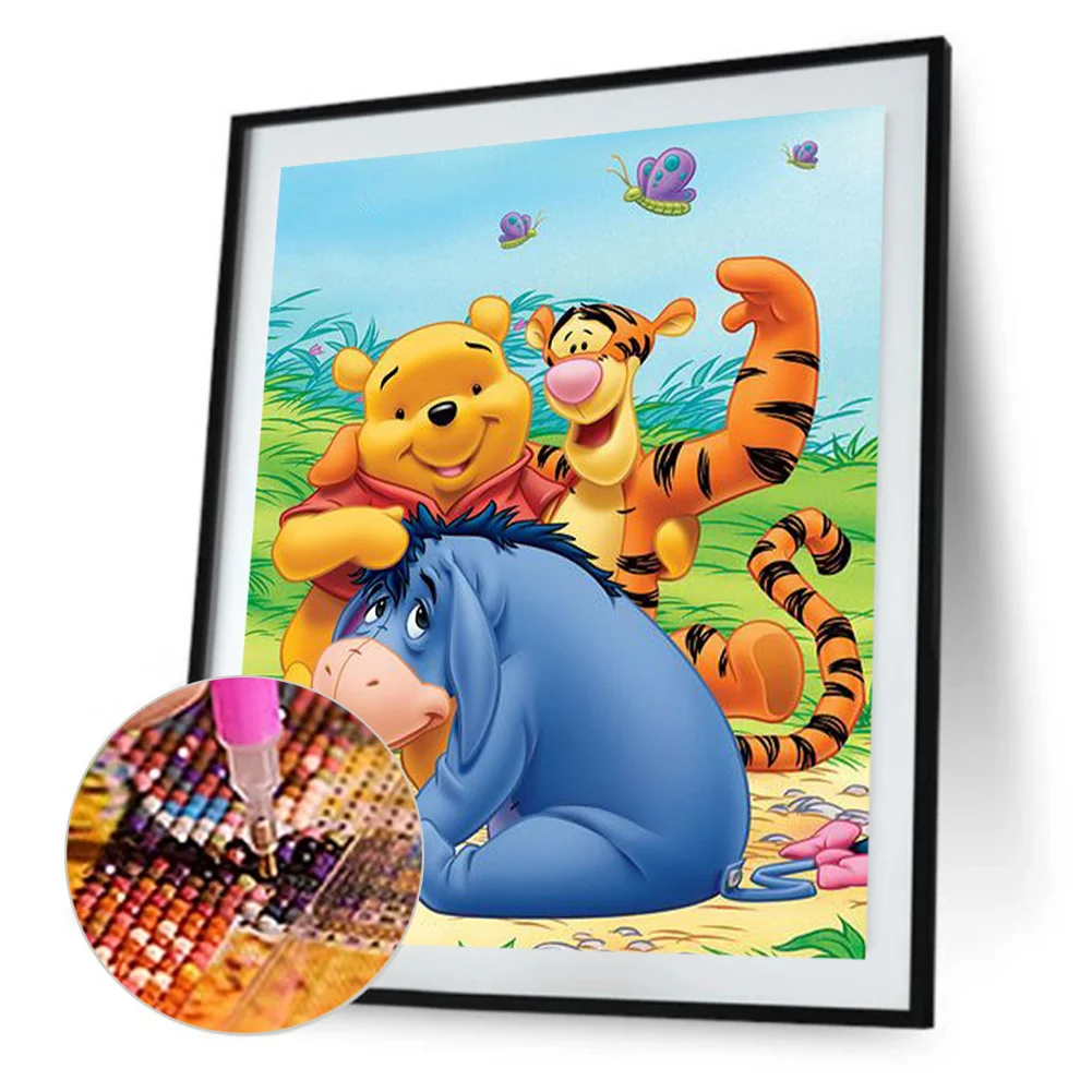 Diamond Painting - Full Round Drill - Winnie the Pooh(30*40cm)