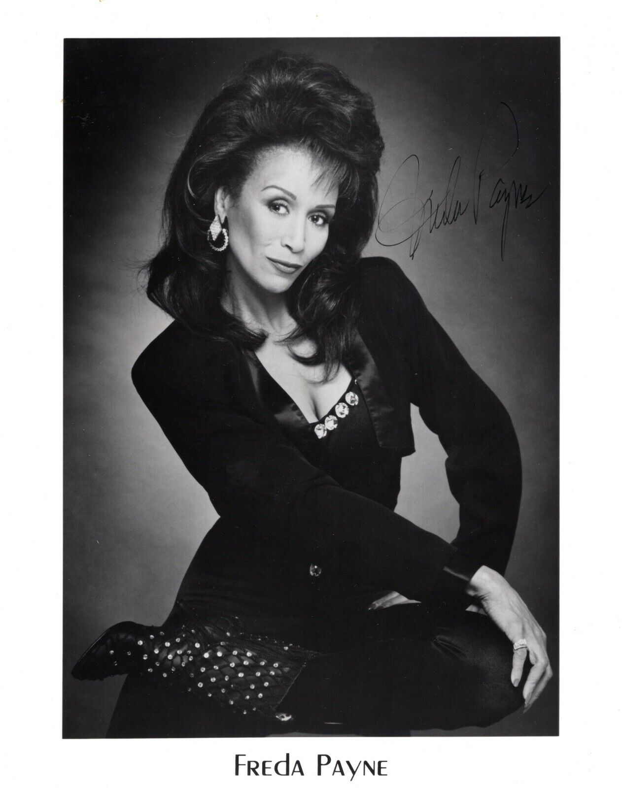 Freda Payne Singer Hand Signed Autograph 8x10 Photo Poster painting