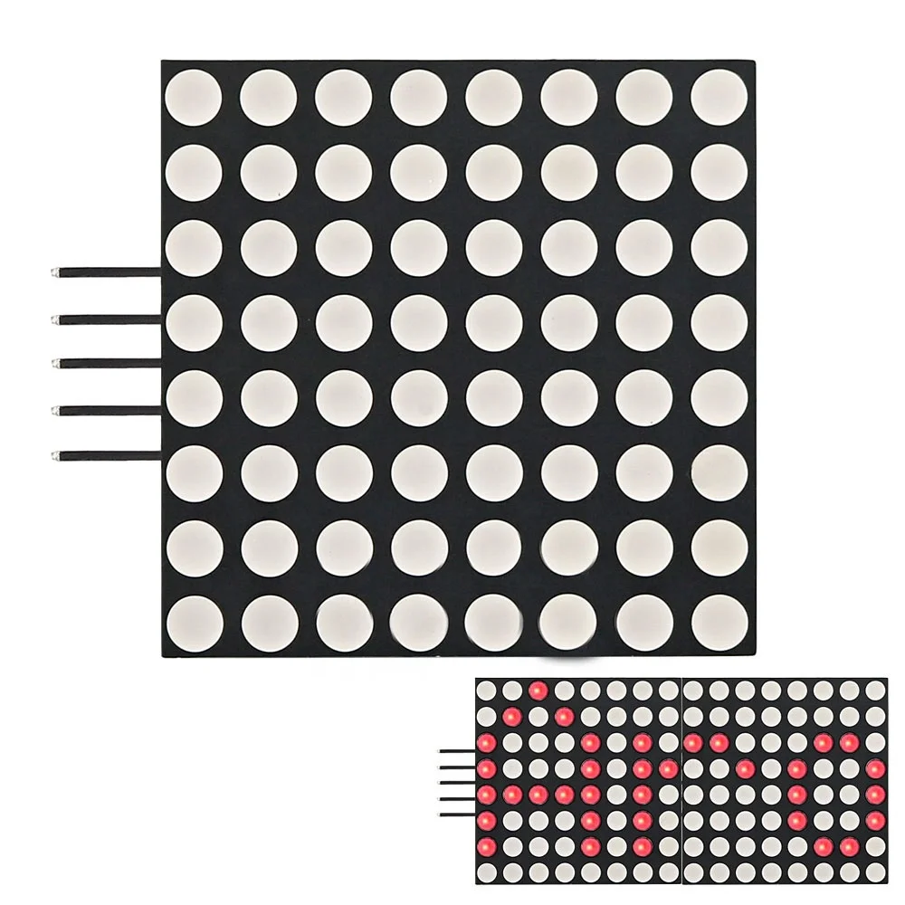 Red LED Dot Matrix Screen Array Display Can Seamlessly Connect Multiple 8x8 LED Dot Matrix Display MAX7219