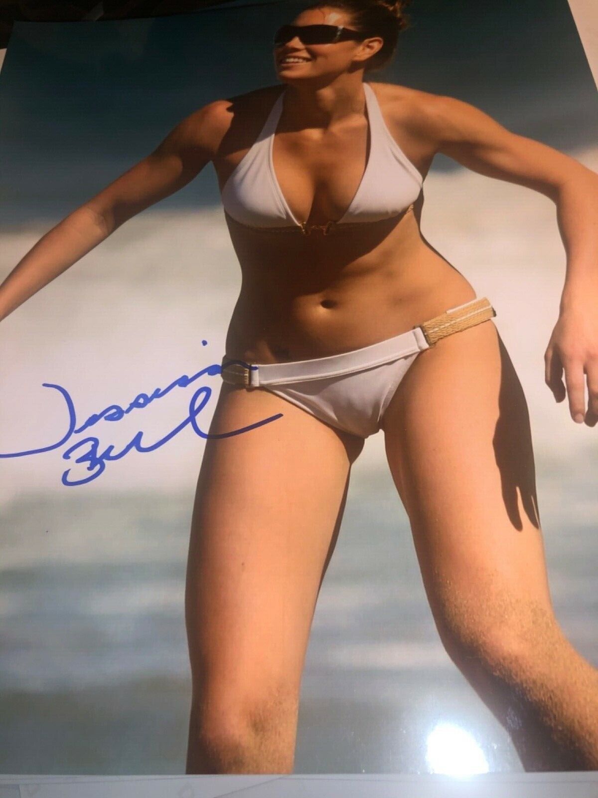 Jessica biel signed 8 x 10 Photo Poster painting sexy picture super duper hot