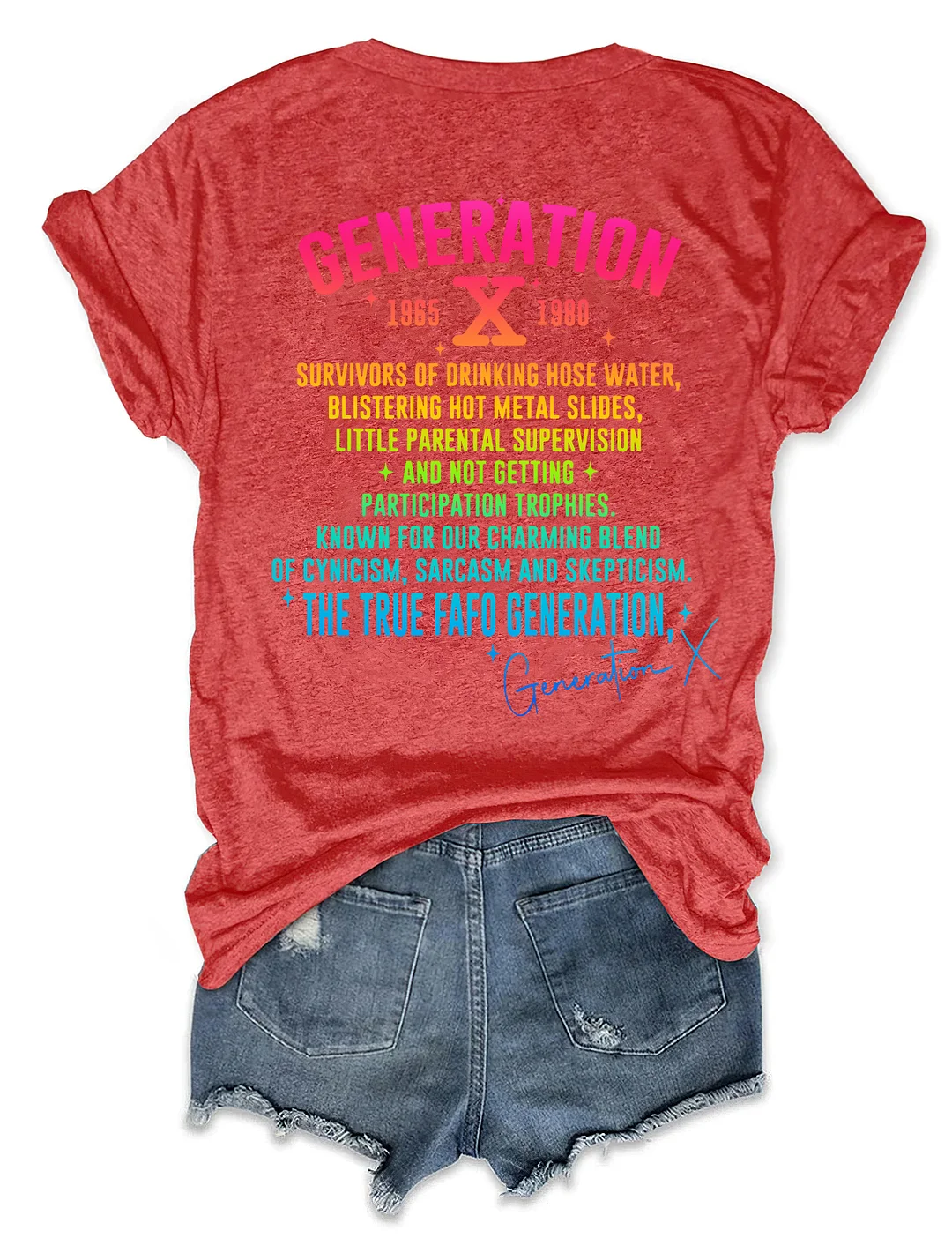 Generation X Raised on Hose Water & Neglect T-shirt
