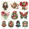 (Multi-Style)Christmas-Partial Special Shaped Diamond Painting 30*30CM