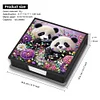 PU 5D Diamond Painting Kit Note Box DIY Diamond Art Notepad Box (Panda)