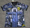 2024 Brazil Special Edition Jesus Blue and gray Football Shirt 1:1 Thai Quality