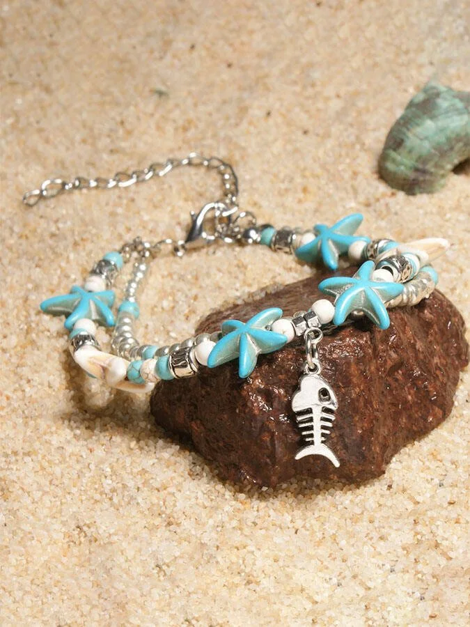 Turtle Turquoise Anklet