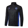 25/26 Barcelona Black steel stamped version long zipper  Training Jacket Set