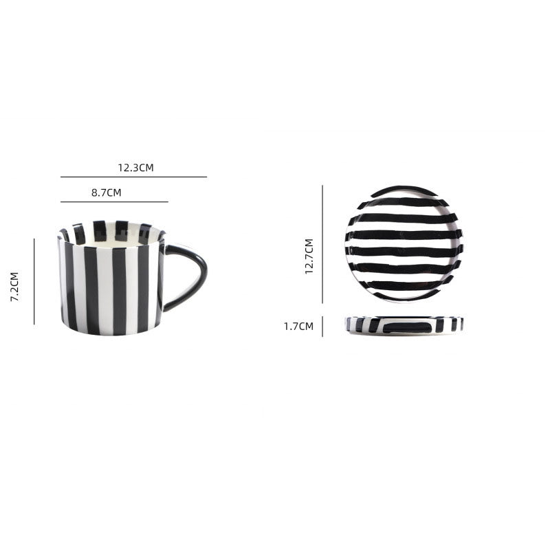 Casual Cute Stripe Ceramics Plate Water Bottles 1 Piece 1 Set