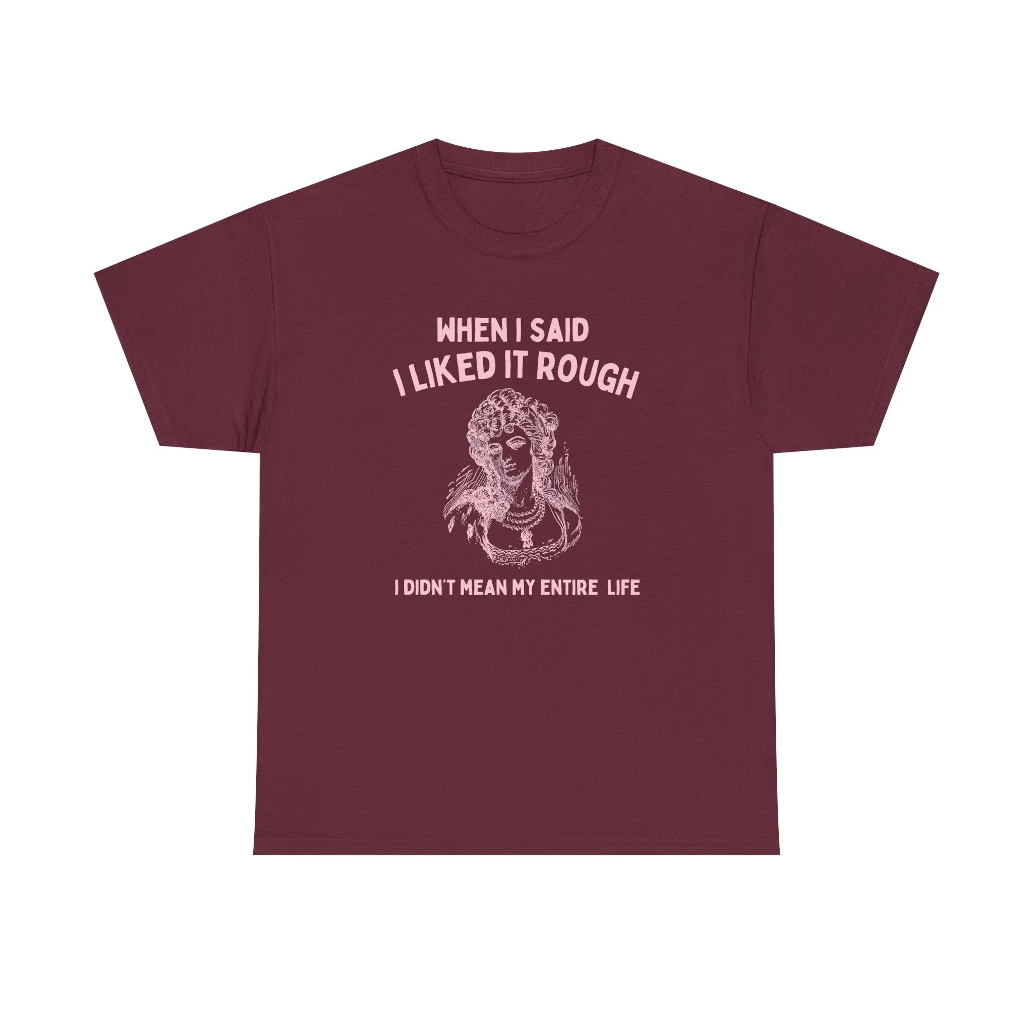 When I said I liked it rough, I didn't mean my entire life - T-SHIRT