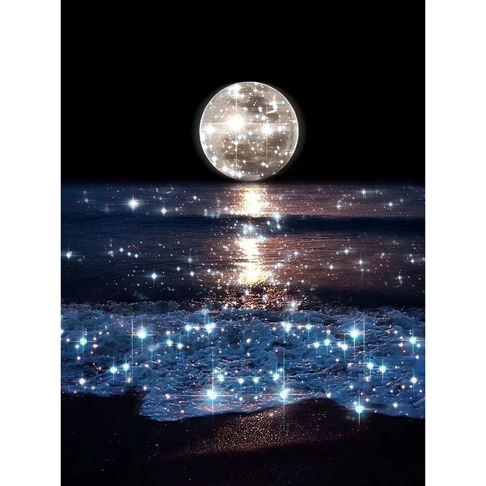 Diamond Painting - Full Round -Crooked Moon