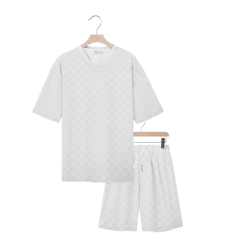 New Arrival Men’s Trendy T-Shirt Set Minimalist Casual Short Sleeve Crewneck Outfit