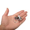 1pc Alloy Fishing Reel Drum Pendant Keychain Fishing Wheel Pendant Angler Gift
