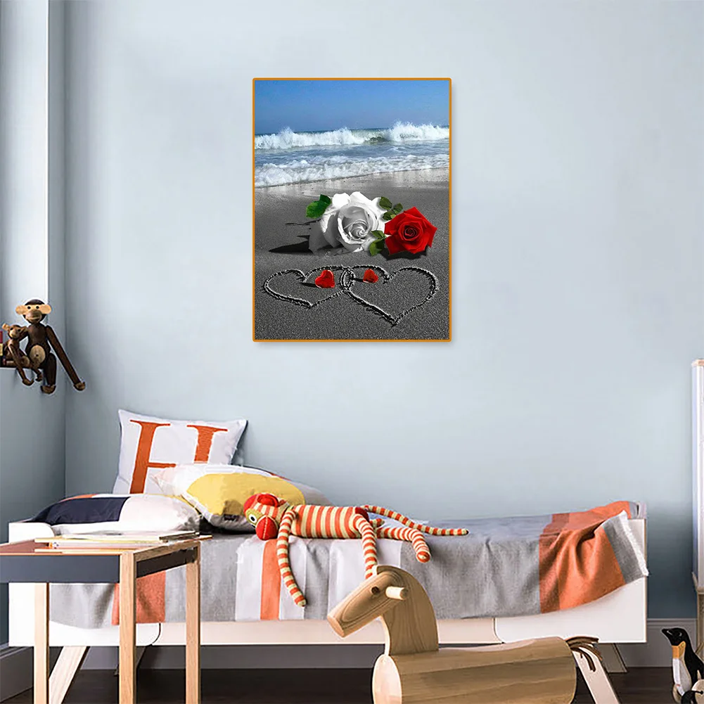 Diamond Painting - Full Round Drill - Valentine Love Rose(30*40cm)