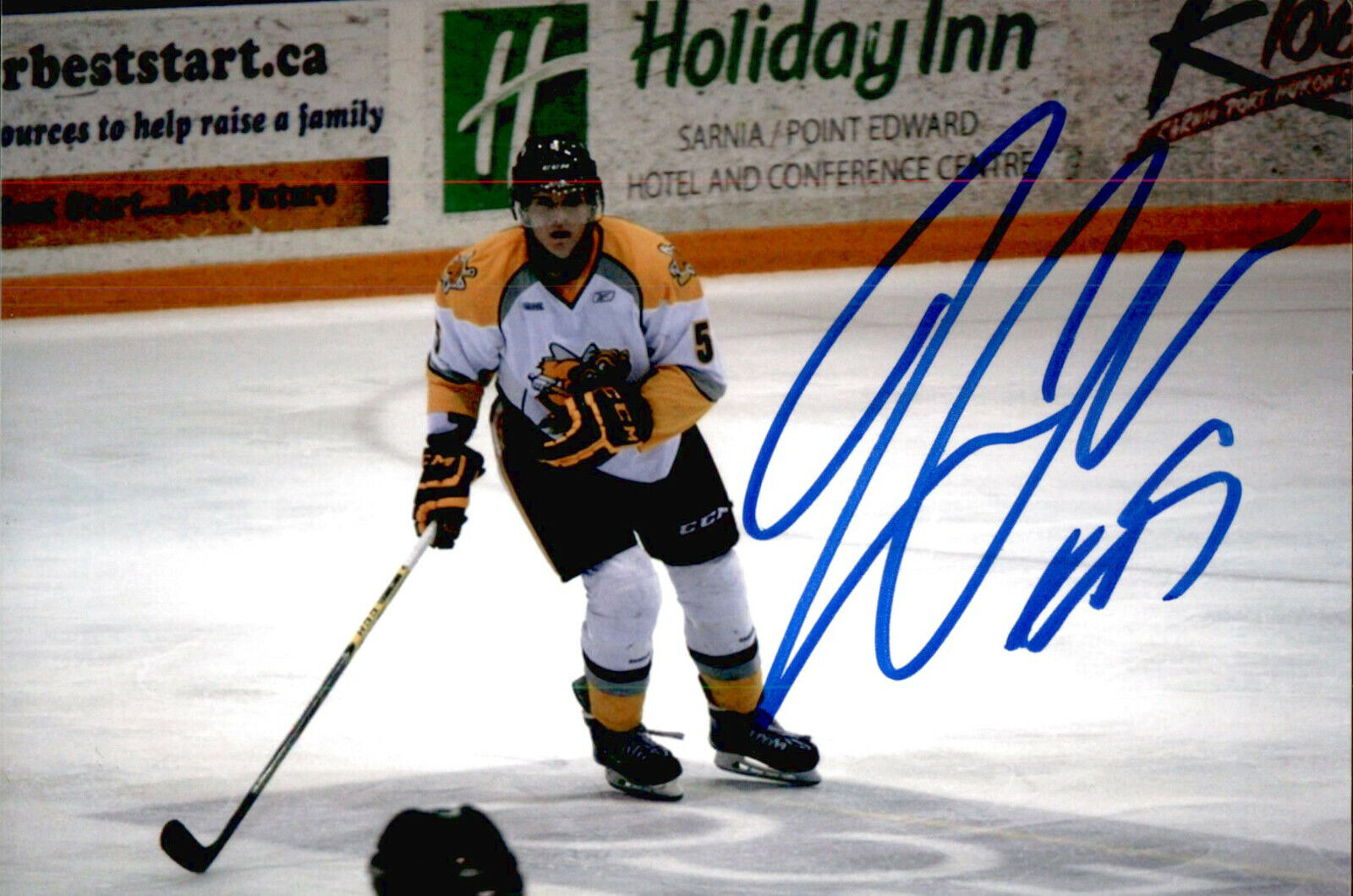 Jakob Chychrun SIGNED autographed 4x6 Photo Poster painting SARNIA STING / ARIZONA COYOTES #3