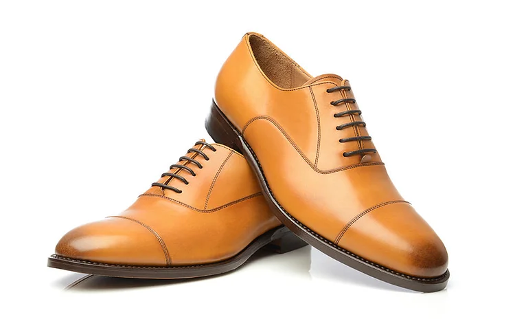 Handmade Mens wear Tan oxford shoes, Mens fashion dress shoes, dress shoes