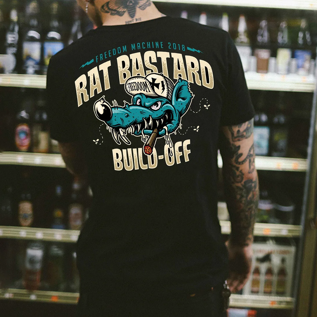 RAT BASTARD BUILD OFF Print Men's T-shirt