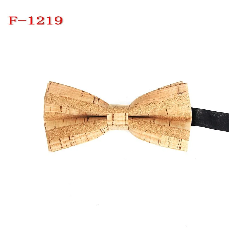 New Bow Tie Male Cork Bow Ties Creative Wood Grain Bow Tie Wedding Groom Host Bowtie Gifts for Men Business Men's Accessories
