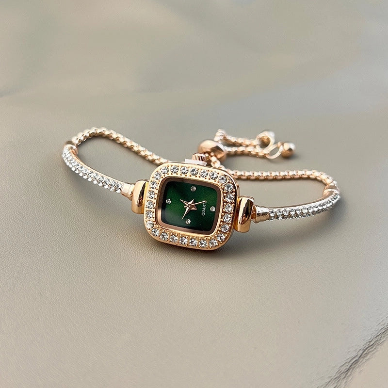 Elegant Lady Solid Color Jewelry Buckle Quartz Women’s Watches