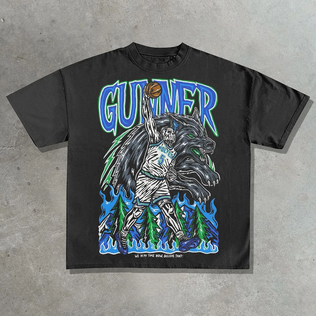 Skull Street Sports Gray Wolf T-shirt