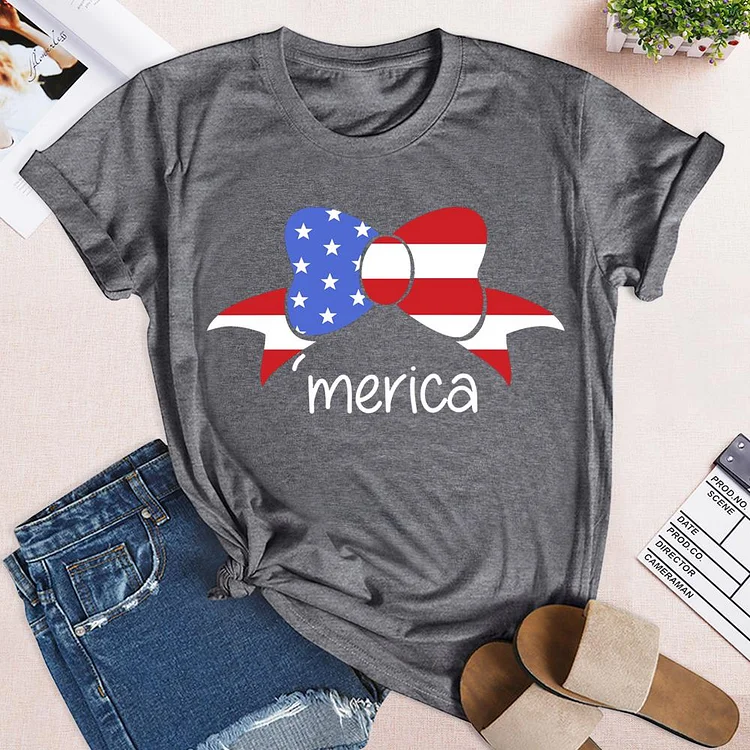 American bow independence Day  T-shirt Tee - 02098