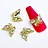 10PC Alloy Butterfly Zircon Nail Art Rhinestone 3D Gold Silver Shiny Diamond Nail ART Gems Butterfies Crystal Manicure Accessory | Cncures
