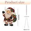 Santa Claus Acrylic DIY Diamond Painting Pendant Double-Sided Print Kit