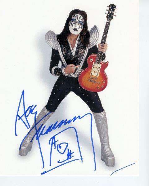 REPRINT - ACE FREHLEY Kiss Guitar Signed 8 x 10 Glossy Photo Poster painting Poster RP