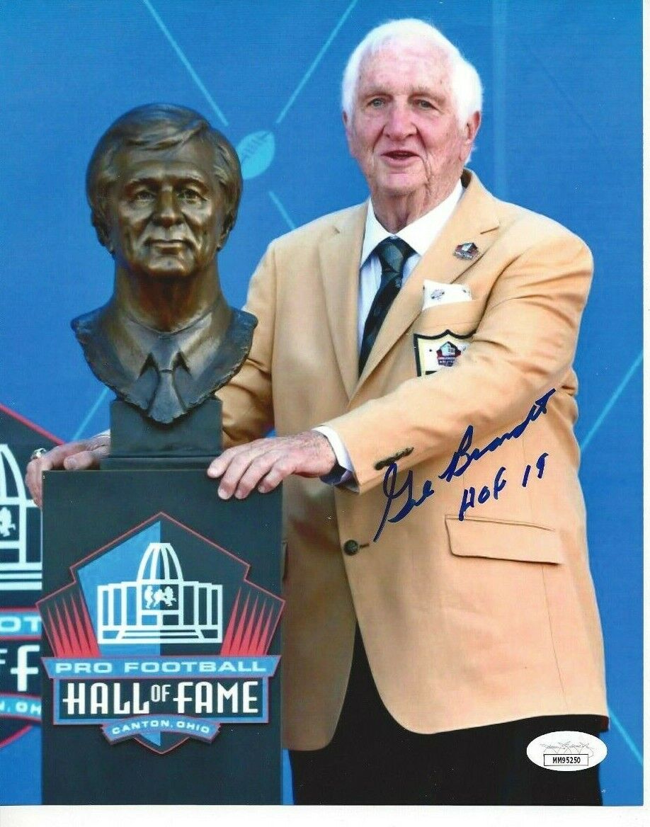 Gil Brandt Autographe 8x10 HOF Dallas Cowboys JSAC201