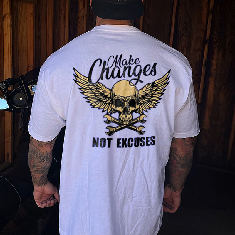 Livereid Make Changes Not Excuses Printed Men's T-shirt - Livereid