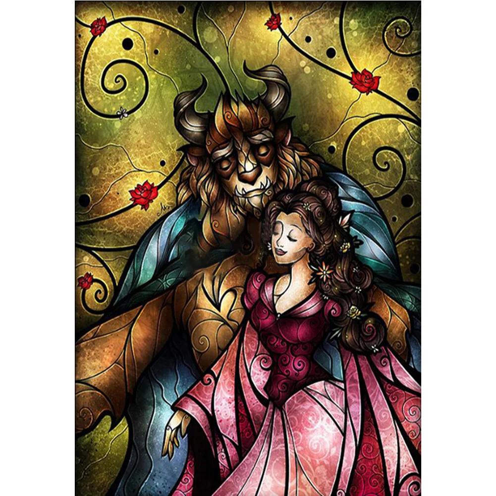 Beauty And The Beast 11CT(50*70CM) Stamped Cross Stitch