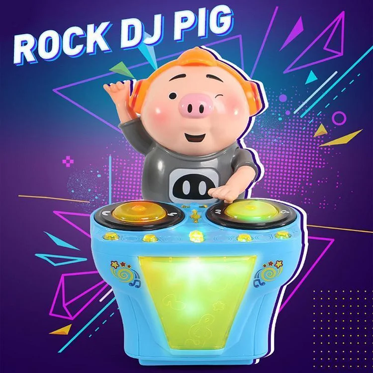 DJ swinging discs pig music electric dancing pigs | 168DEAL